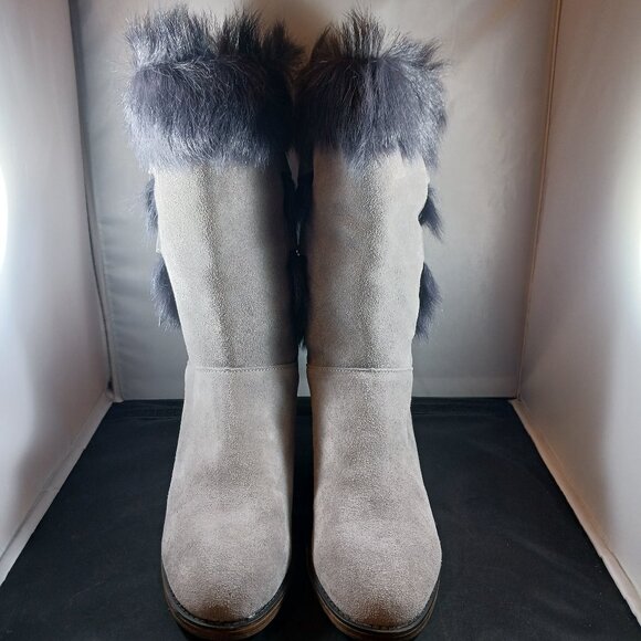 BearPaw Madeline Gray Fog Women's Tall Boot size 8M - Picture 2 of 15